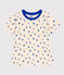 Katoenen T-shirt met korte mouwen en print voor kinderen blauw AVALANCHE/wit PERSE