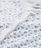 Dors bien sans pieds bébé fille blanc ECUME/bleu BLEU
