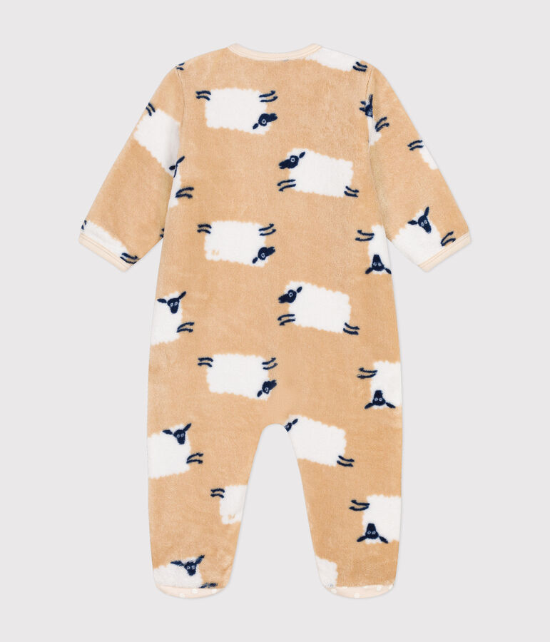 Surpyjama en polaire b&eacute;b&eacute; beige/multicouleur