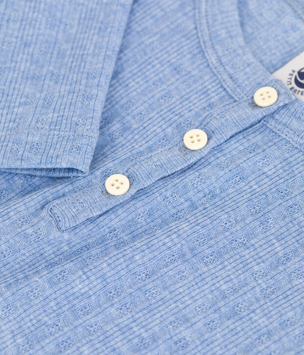 Tee-shirt en coton enfant fille bleu