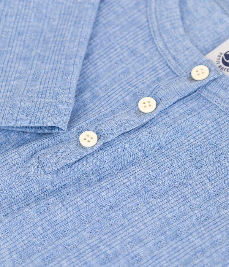 Tee-shirt en coton enfant fille bleu