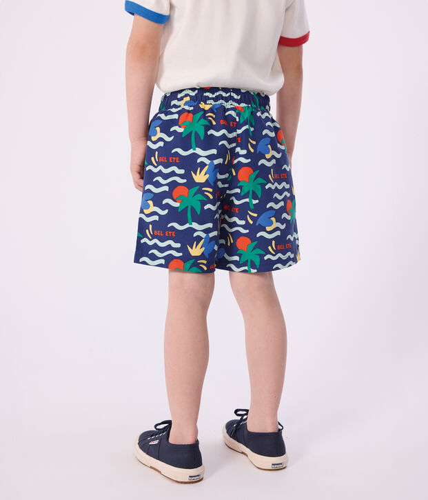 Zwemshort met print voor jongens blauw/multicouleur