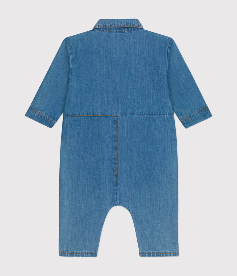 Lang babypakje in jeans blauw