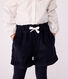 Effen fluwelen kindershort