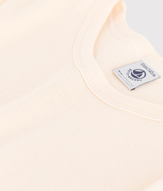 Katoenen T-shirt met lange mouw ecru AVALANCHE