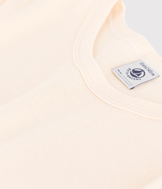 Katoenen T-shirt met lange mouw ecru