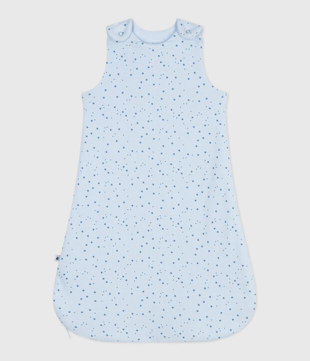 Katoenen babytrappelzakje met sterretjesprint TOG 1,5 blauw/blauw