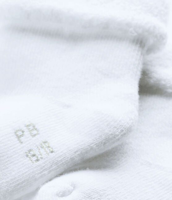Chausettes en éponge, moelleuses et confortables. blanc ECUME