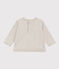 Sweatshirt Petit Bateau X Snoopy en molleton bébé gris BELUGA CHINE
