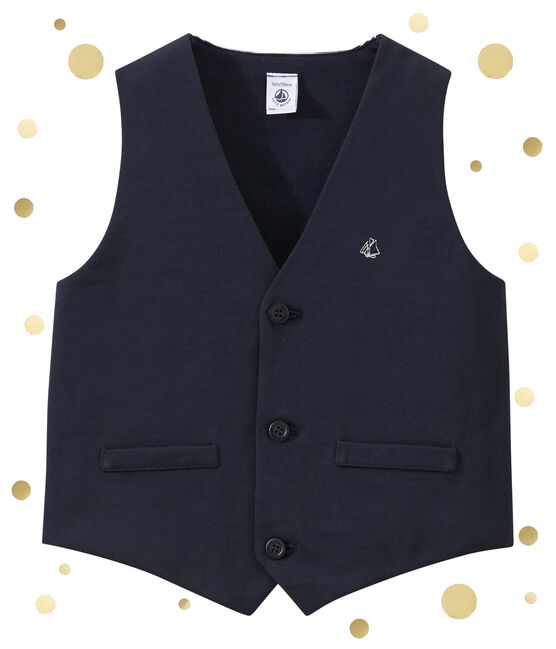 Gilet sans manches enfant garçon bleu SMOKING