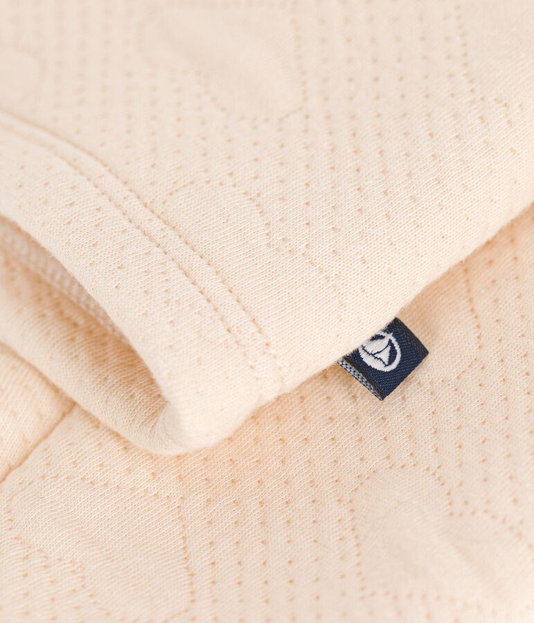 Cardigan en tubique enfant fille &eacute;cru AVALANCHE