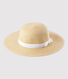 Chapeau en paille bébé