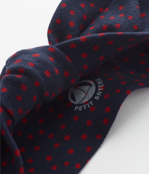 Bandeau cheveux fille &agrave; n&oelig;ud bleu/rouge