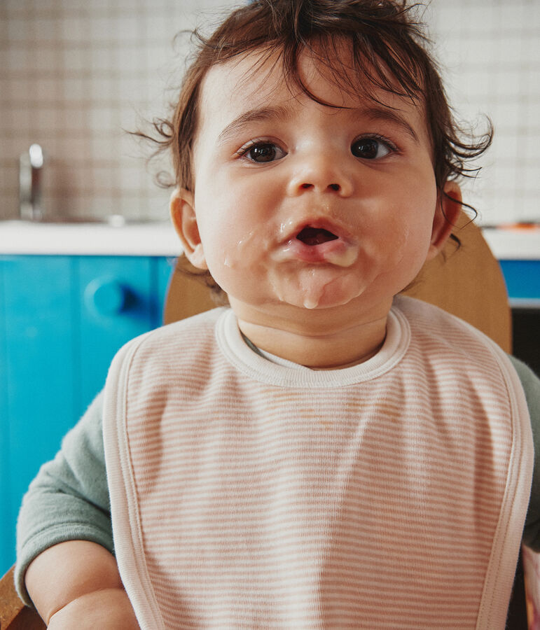 SET VAN 2 KATOENEN SLABBETJES VOOR BABY'S multicouleur