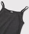 Chemise à bretelles iconique en coton Femme gris CITY CHINE