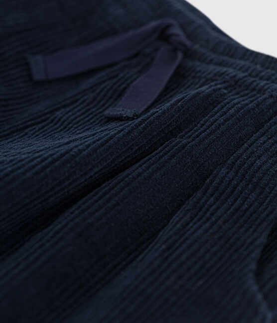 Ribfluwelen jongensbroek blauw SMOKING