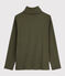 Sous-pull en coton enfant fille / garçon vert MILITARY