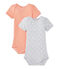 Lot de 2 bodies bébé garçon manches courtes blanc LOT