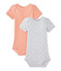 Lot de 2 bodies bébé garçon manches courtes