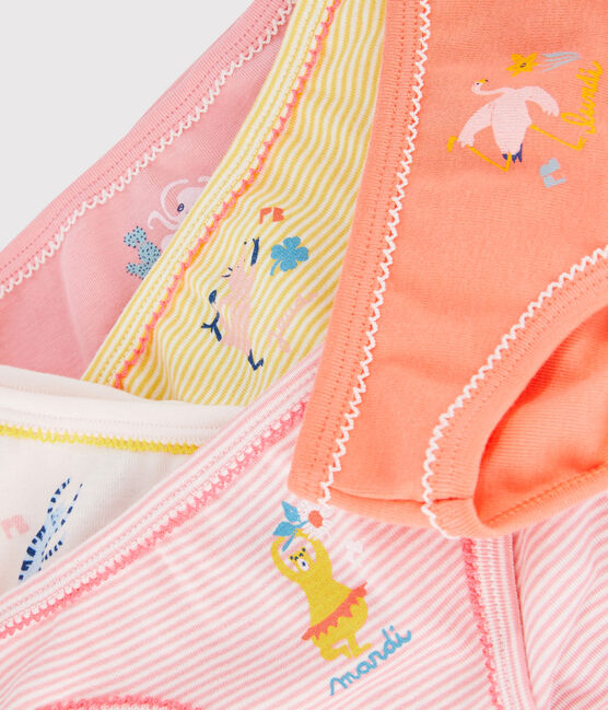 Lot de 5 culottes animaux yoga petite fille variante 1