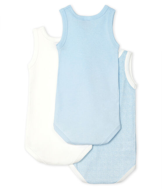 Drie mouwloze rompertjes baby variante 1