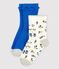Lot de 2 paires de chaussettes enfant fille variante 1