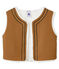 Gilet sans manche enfant fille marron BRINDILLE