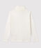 Sous-pull en coton enfant fille / garçon blanc MARSHMALLOW