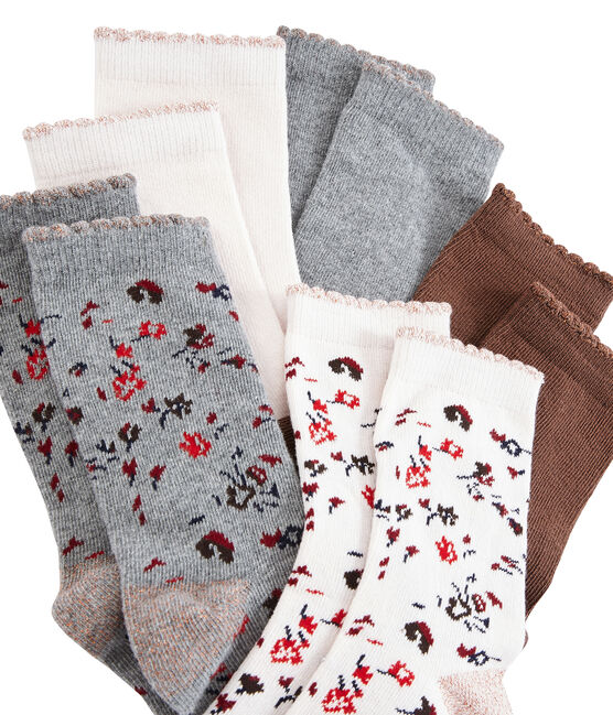 Lot de 5 paires de chaussettes enfant fille variante 1