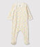 Dors-bien fleuri bébé en coton biologique blanc MARSHMALLOW/blanc MULTICO
