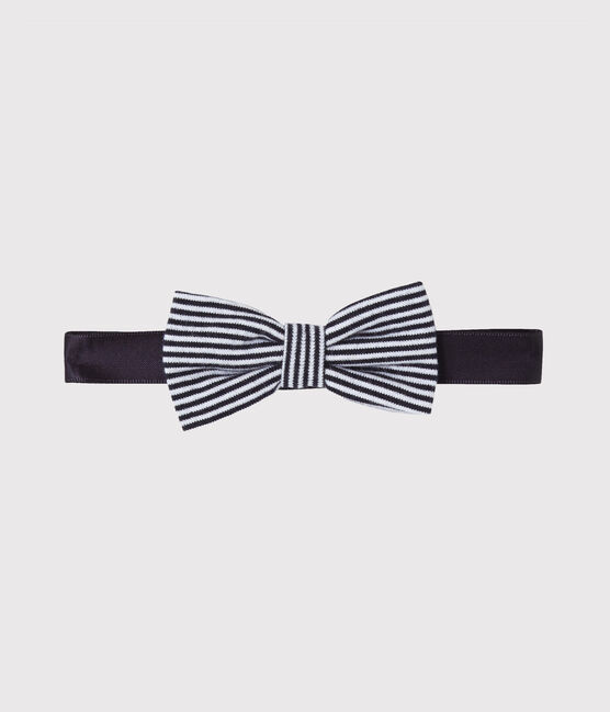 Nœud papillon enfant garçon bleu SMOKING/beige COQUILLE