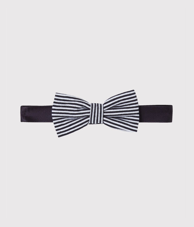 N&oelig;ud papillon enfant gar&ccedil;on bleu/blanc