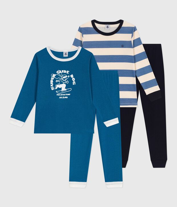 Setje met katoenen kinderpyjama's met print multicouleur