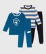 Setje met katoenen kinderpyjama's met print