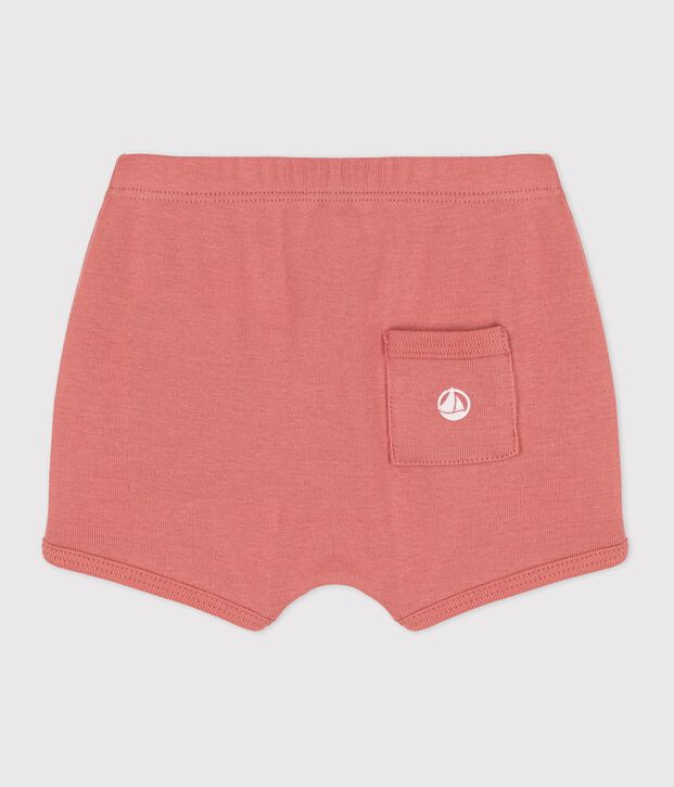 Short van biokatoen voor baby's roze
