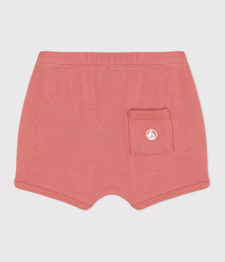 Short van biokatoen voor baby's roze