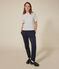 Le Boxy, dames-T-shirt van tubic wit AVALANCHE/ SKY CHINE