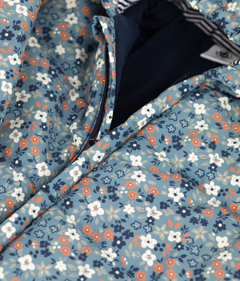 Combipilote b&eacute;b&eacute; imprim&eacute;e en mati&egrave;re recycl&eacute;e bleu/multicouleur