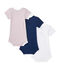 Lot de 3 bodies bébé garçon manches courtes blanc LOT