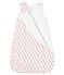 Fluwelen trappelzak baby's wit MARSHMALLOW/wit MULTICO
