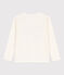 Jongens-T-shirt met lange mouwen en print wit MARSHMALLOW