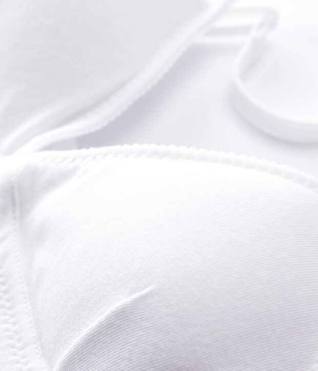 Soutien-gorge padd&eacute; blanc fille blanc
