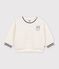 Babysweatshirt van effen sherpa MILK