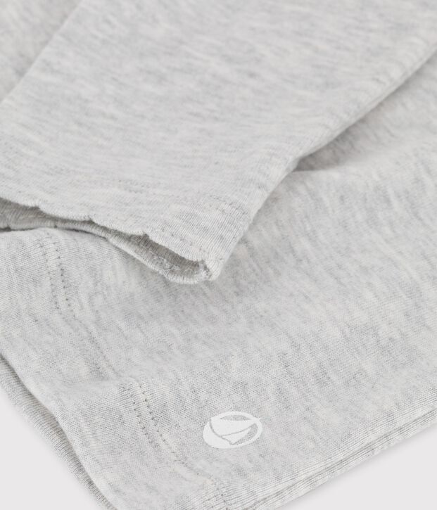 Tee-shirt &agrave; manches longues enfant fille / gar&ccedil;on gris