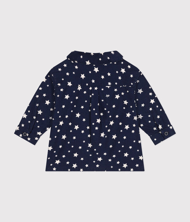 Chemise en flanelle b&eacute;b&eacute; bleu/blanc