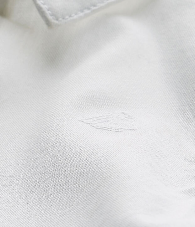 Oxford overhemd met lange mouwen voor babyjongen wit