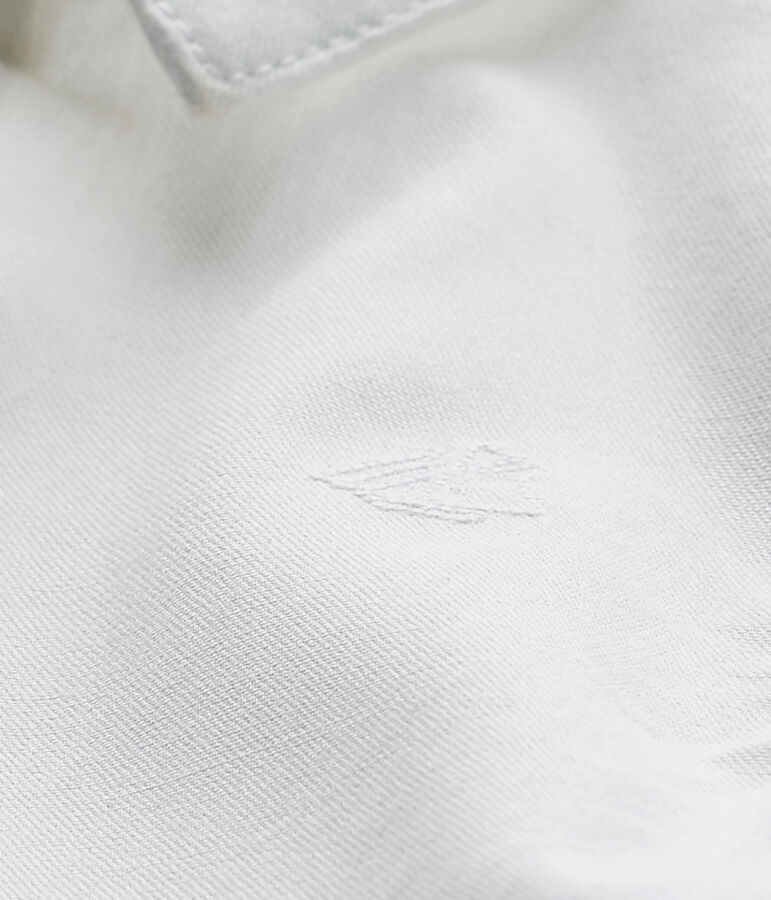 Oxford overhemd met lange mouwen voor babyjongen wit