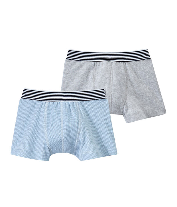 Set van 2 jongensboxershorts wit