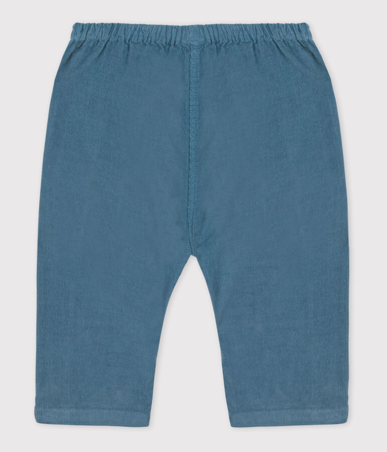 Pantalon b&eacute;b&eacute; en velours fin bleu ROVER