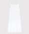 Robe à bretelles iconique en coton Femme blanc ECUME
